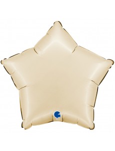 Balão Estrela Bege Mate